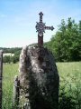Un peu dsquilibre! A la sortie de CASSUEJOULS sur la route d'HUPARLAC.
